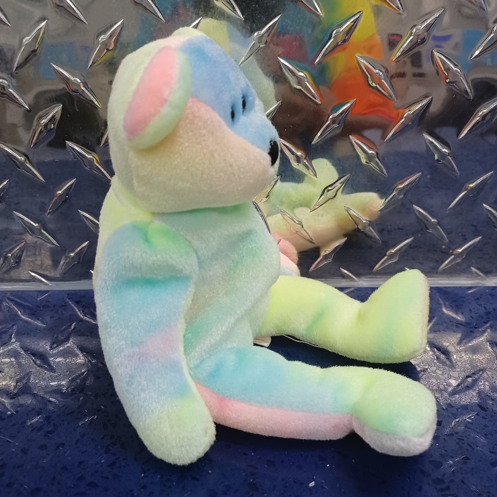 -Birthday Bear  “BB Bear” TY Beanie Baby – 1999 Original, RARE - Picture 4 of 10